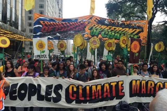 The parade is starting formation already—via People's Climate March